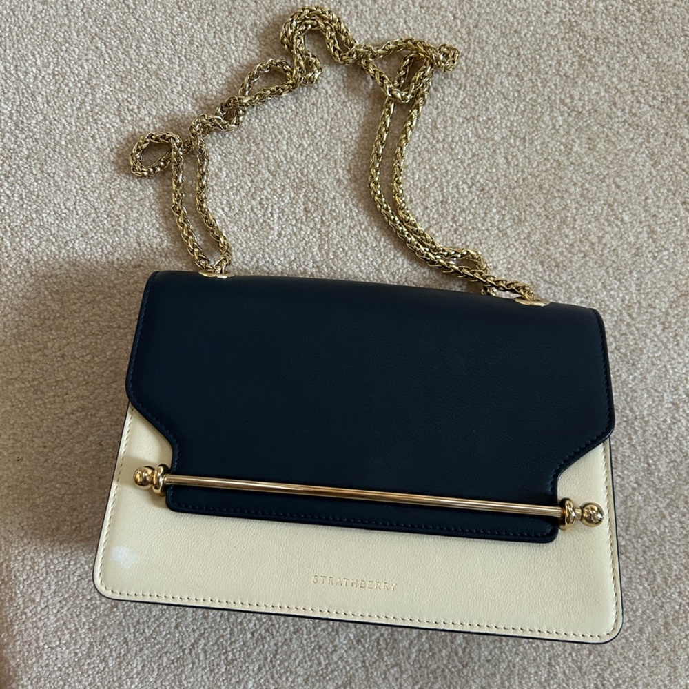 Strathberry East West Blue Red White Bag Purse